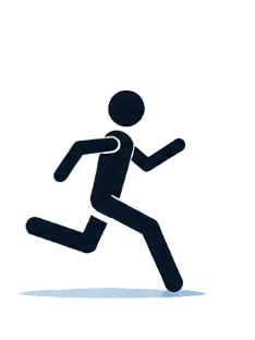 Patient running — restored motion stage
