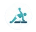 Physiotherapy and rehabilitation icon
